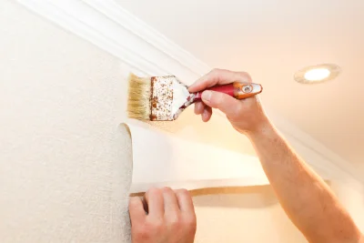 Pose de papier peint à Schmittviller — revêtements muraux et toiles de verre